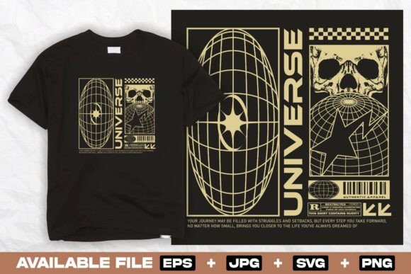 Download Y2K Urban Skull Streetwear Print Design - Urban Collection
