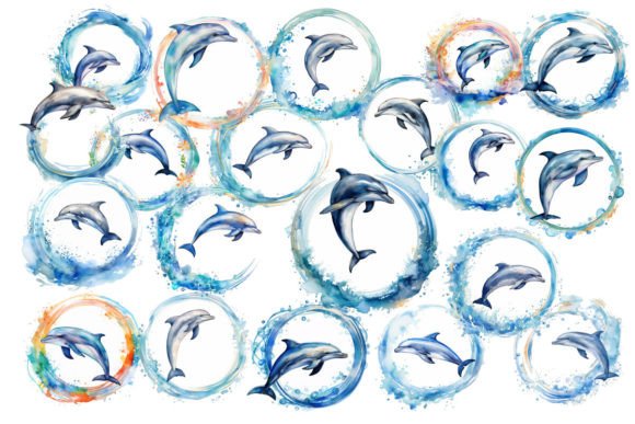 Download Dazzling Dolphin Clipart Sublimation PNG - Dazzling Collection