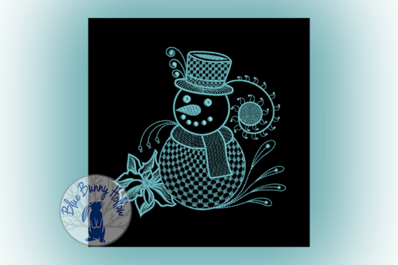 Download Dazzling Poinsettia Snowman - Dazzling Collection