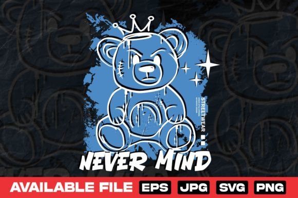 Download Grunge Bear Doll Urban Streetwear Design - Urban Collection